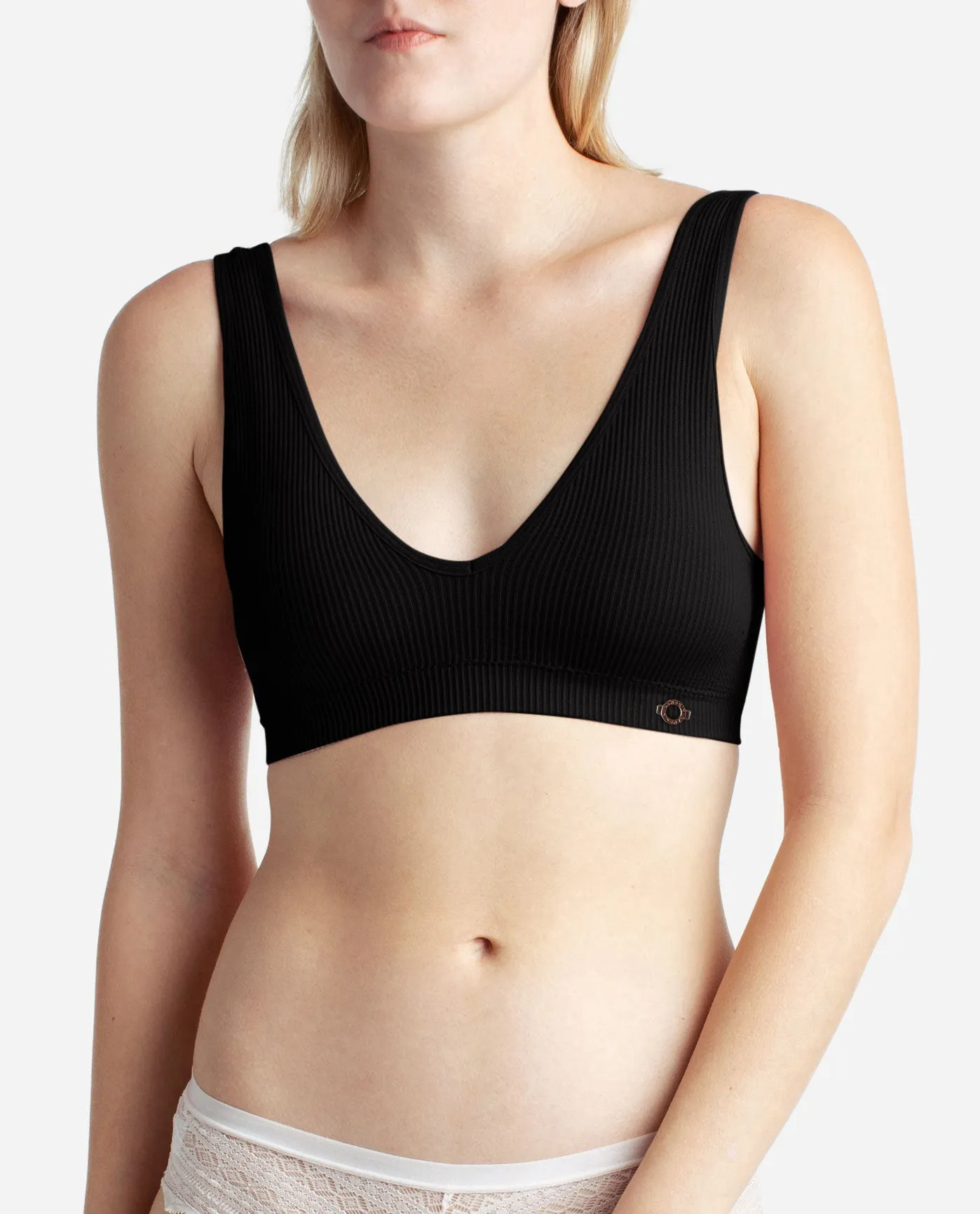 3-Pack Seamless Deep V Bralette sold by Danskin