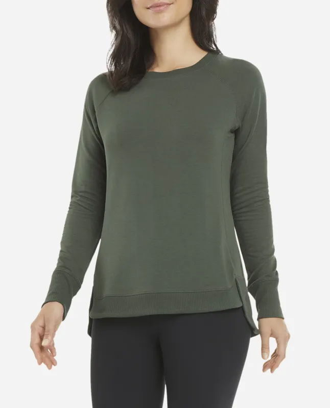 Jungle Green Sustainable Tulip Hem Tunic sold by Danskin