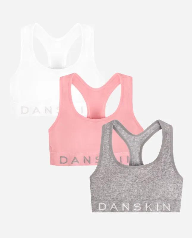 Girls 3-Pack Seamless Racerback Bra sold by Danskin