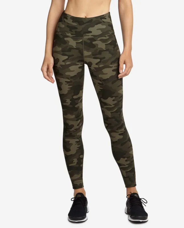 Olive Camo Print Camo Print High Rise Legging sold by Danskin