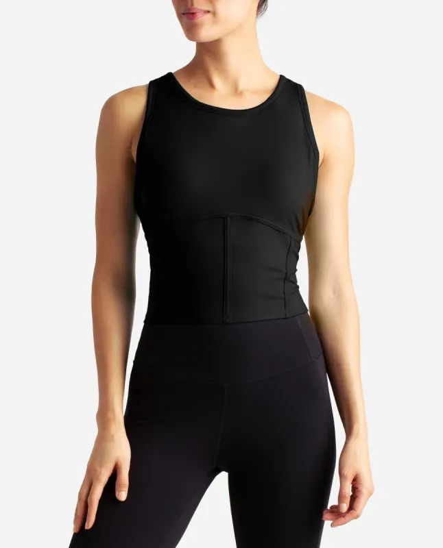 Cropped Corset Tank sold by Danskin