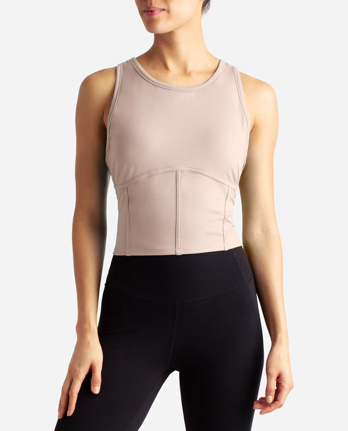 Cropped Corset Tank sold by Danskin product image thumbnail 5