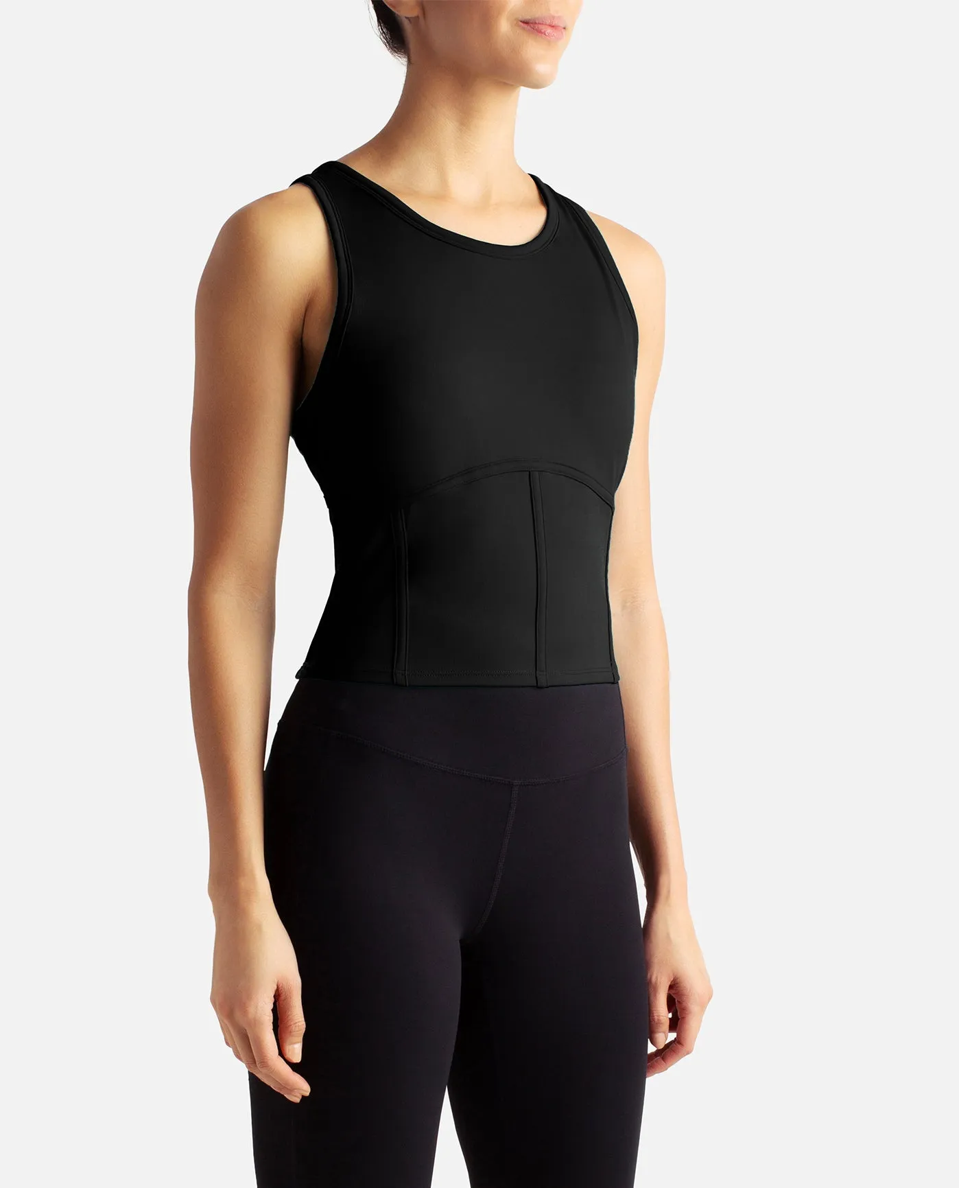 Cropped Corset Tank sold by Danskin product image thumbnail 3