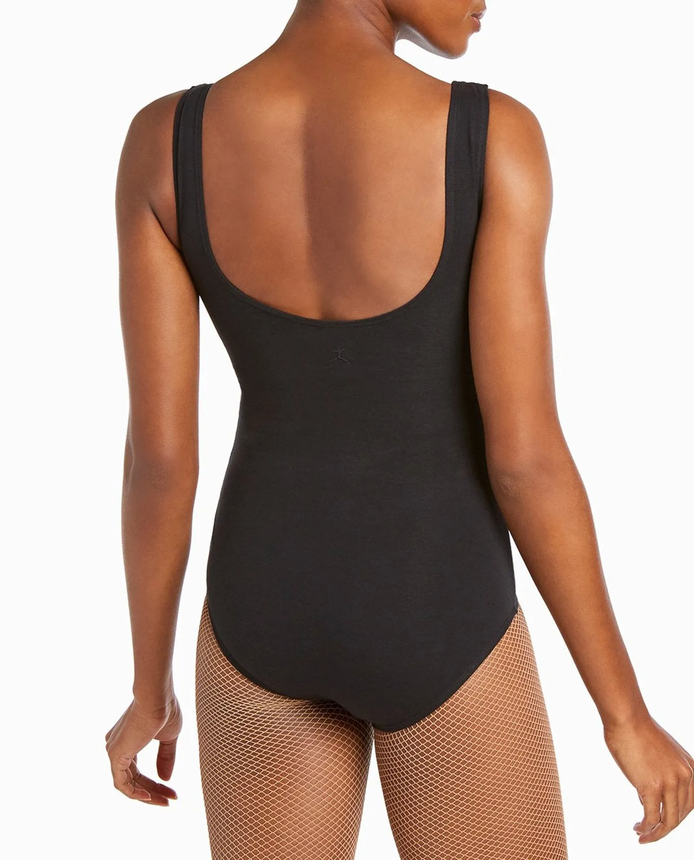 Black Scoopneck Cotton-Blend Leotard sold by Danskin product image thumbnail 3