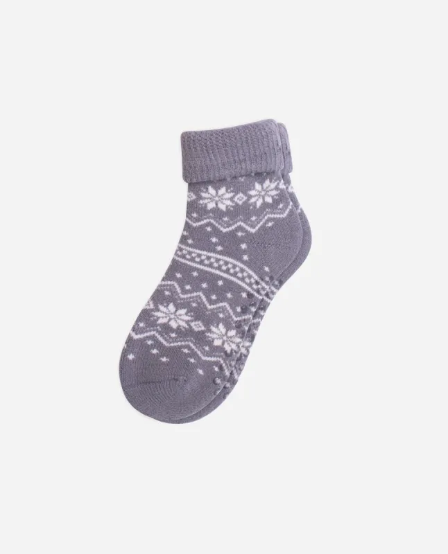 Snowflake Fair Isle Turned Cuff Ankle Socks sold by Danskin