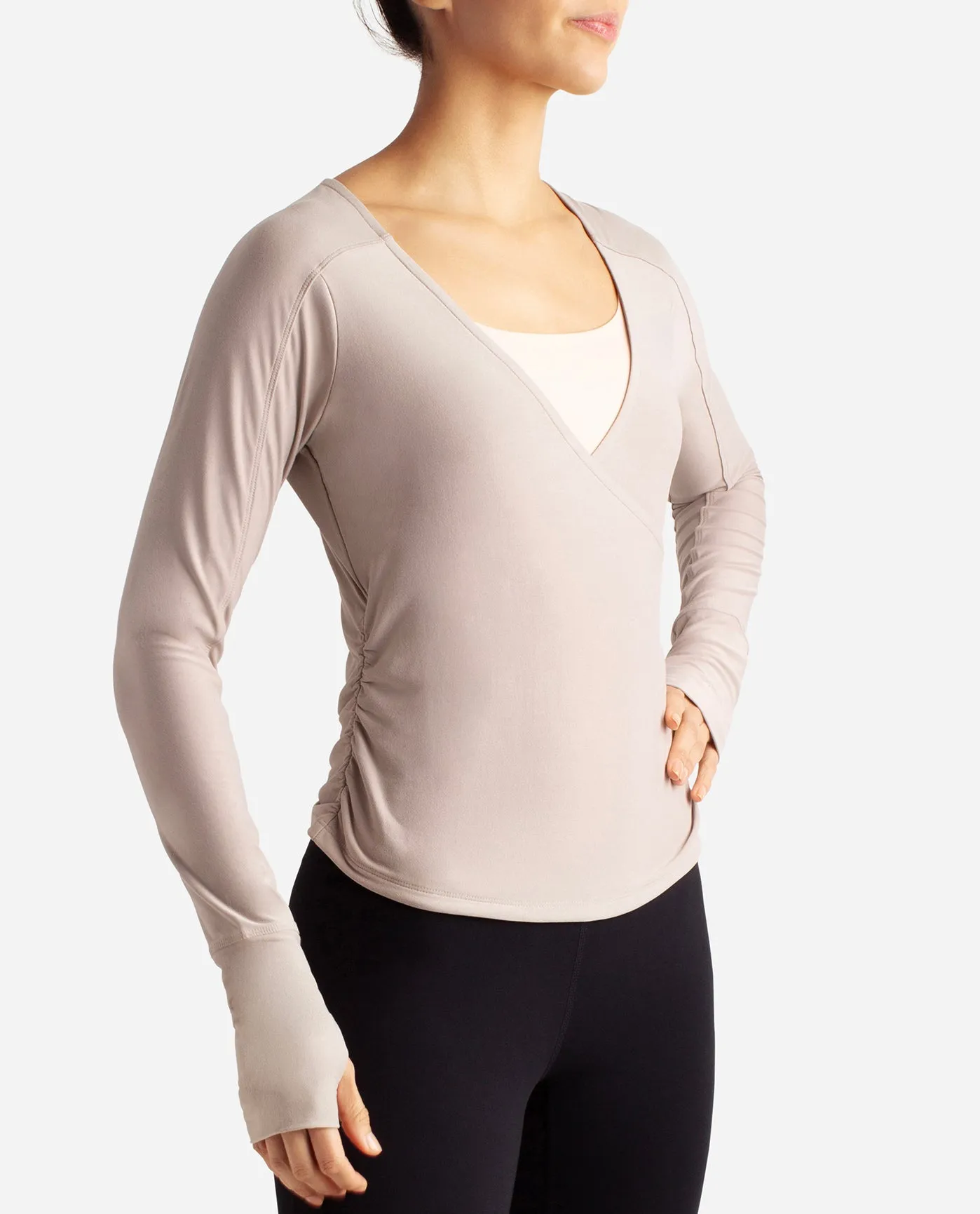 Barre Wrap Long Sleeve Top sold by Danskin product image thumbnail 3