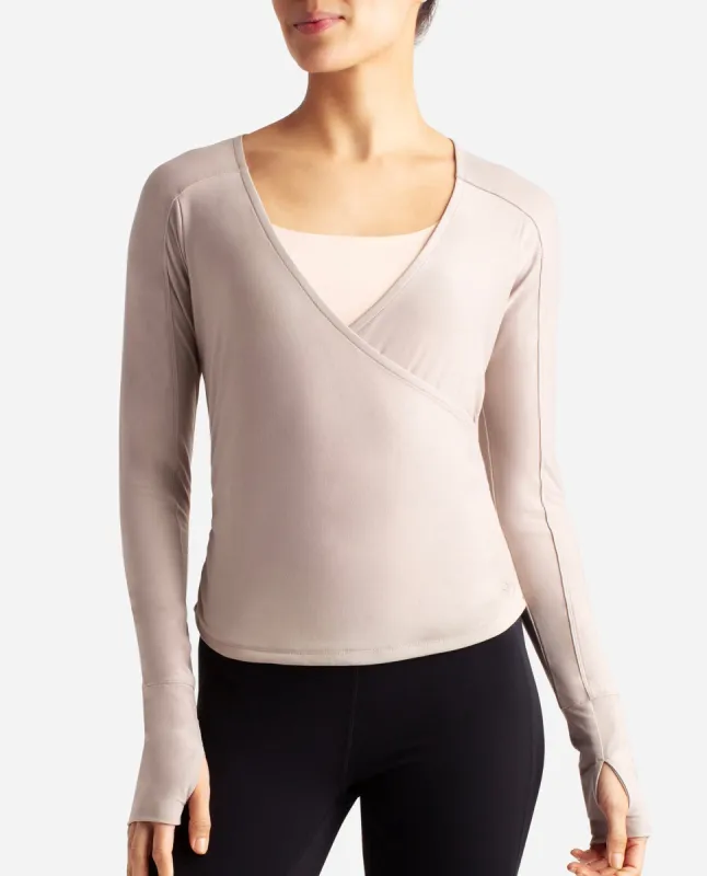 Barre Wrap Long Sleeve Top sold by Danskin