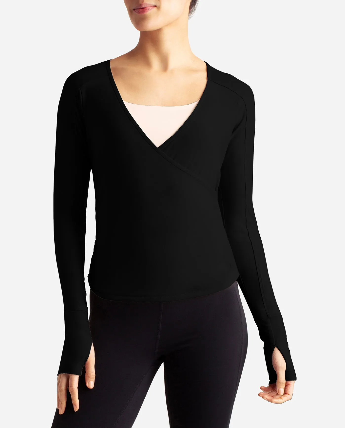 Barre Wrap Long Sleeve Top sold by Danskin product image thumbnail 4