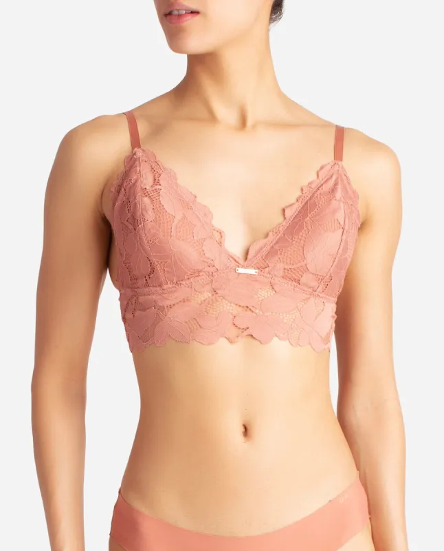 2-Pack Floral Lace Longline Bralette sold by Danskin