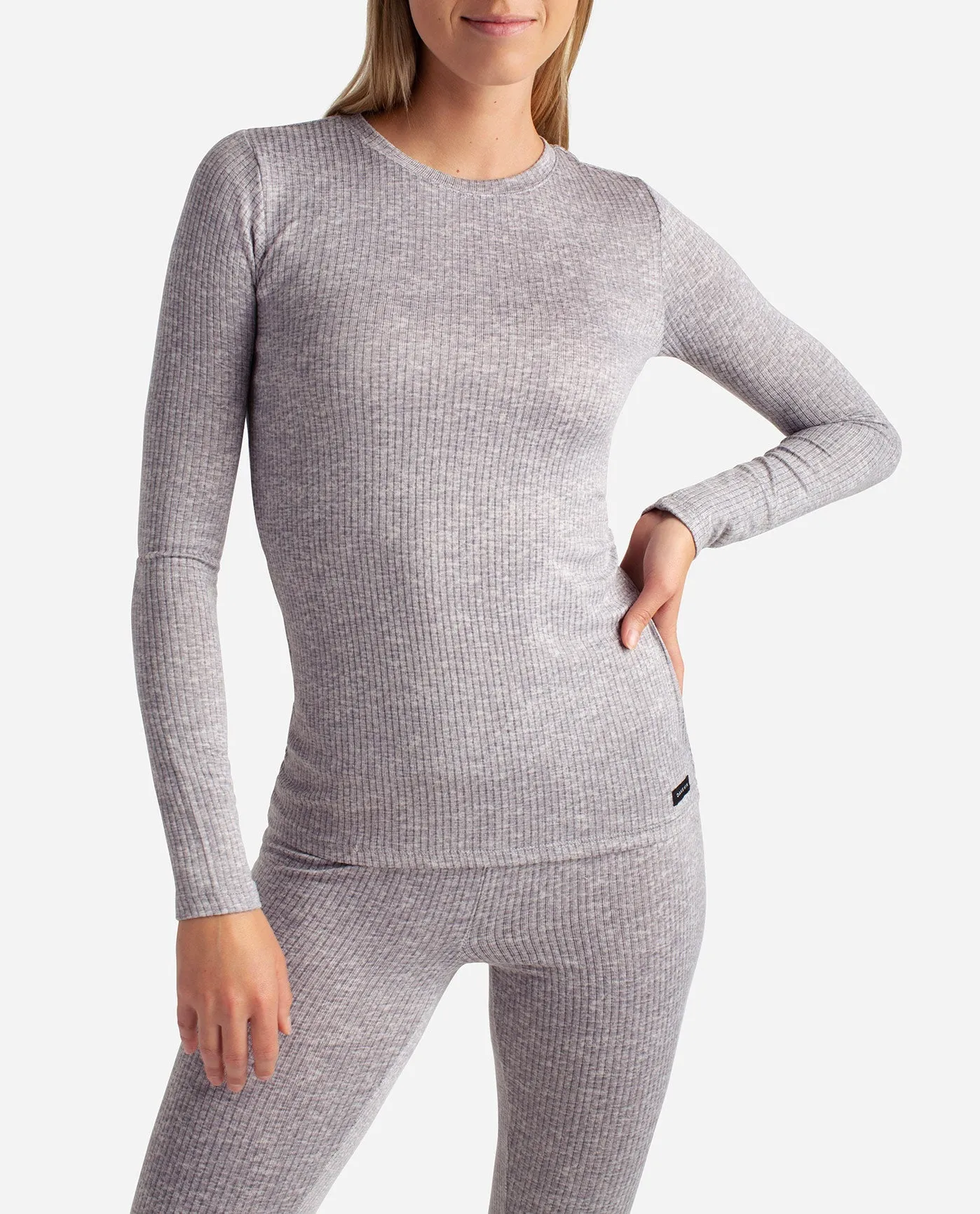 Ribbed Hacci Crew Neck Layering Set With Leggings sold by Danskin product image thumbnail 4