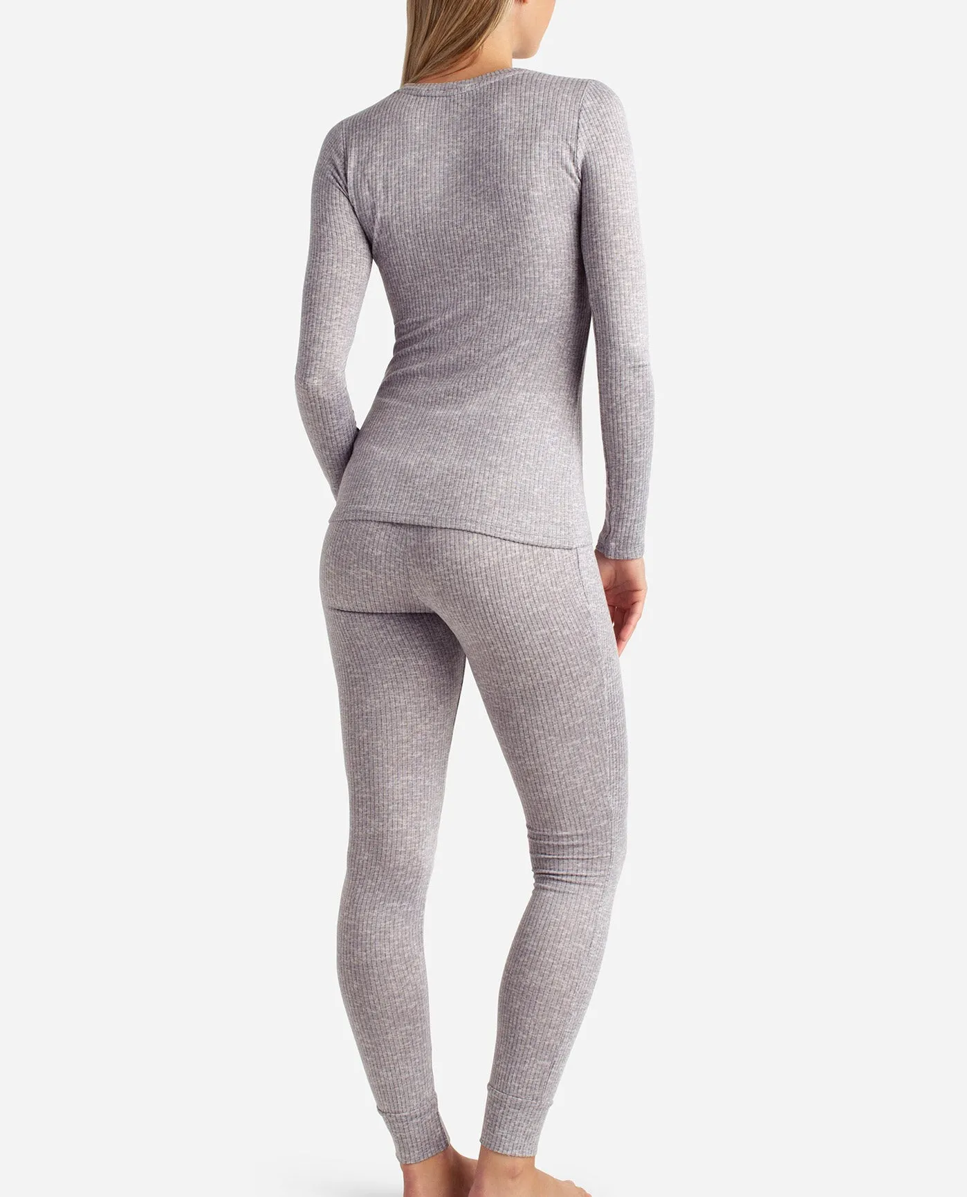Ribbed Hacci Crew Neck Layering Set With Leggings sold by Danskin product image thumbnail 2