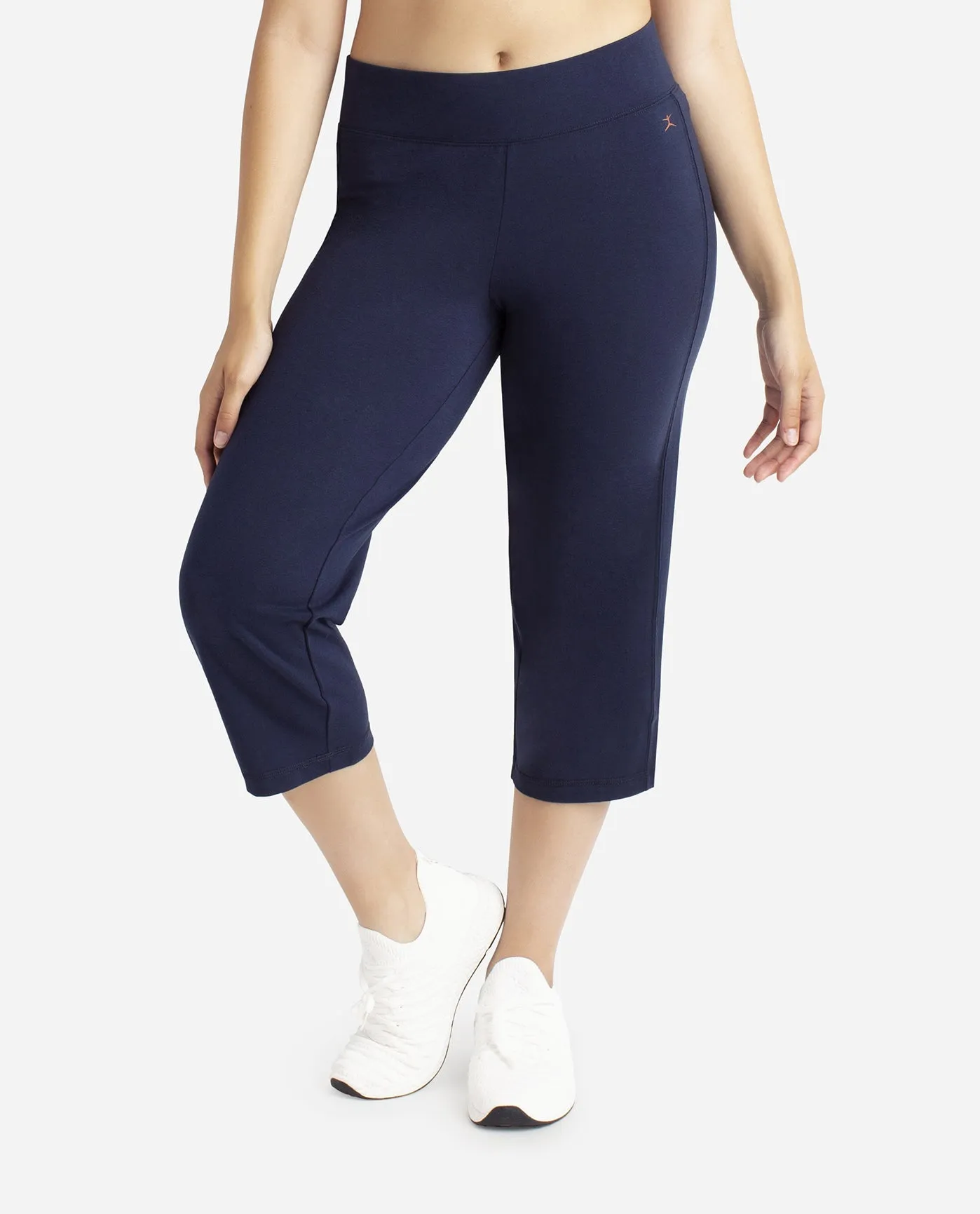 Midnight Navy Essentials Yoga Crop Pant sold by Danskin