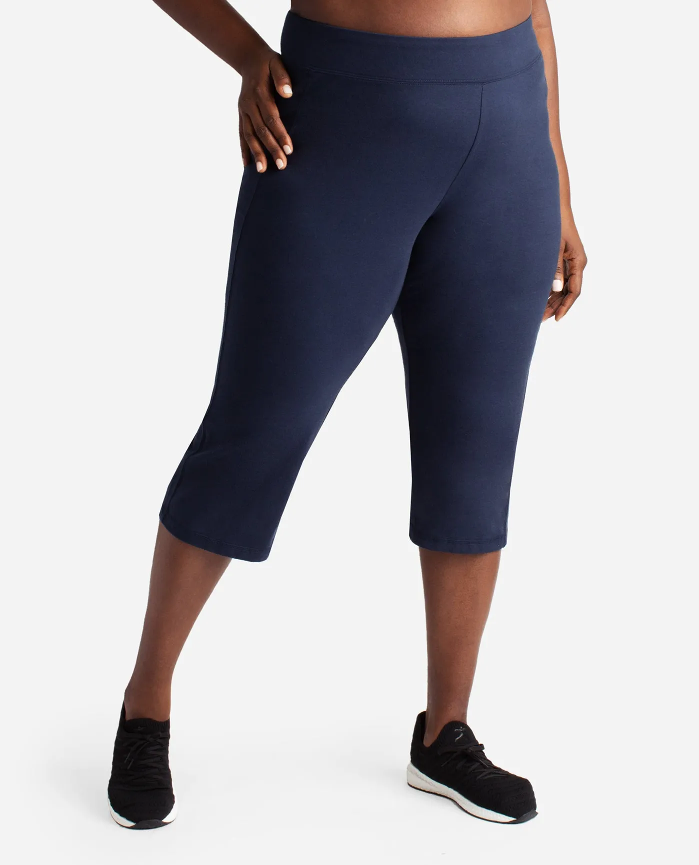 Midnight Navy Essentials Yoga Crop Pant sold by Danskin product image thumbnail 5