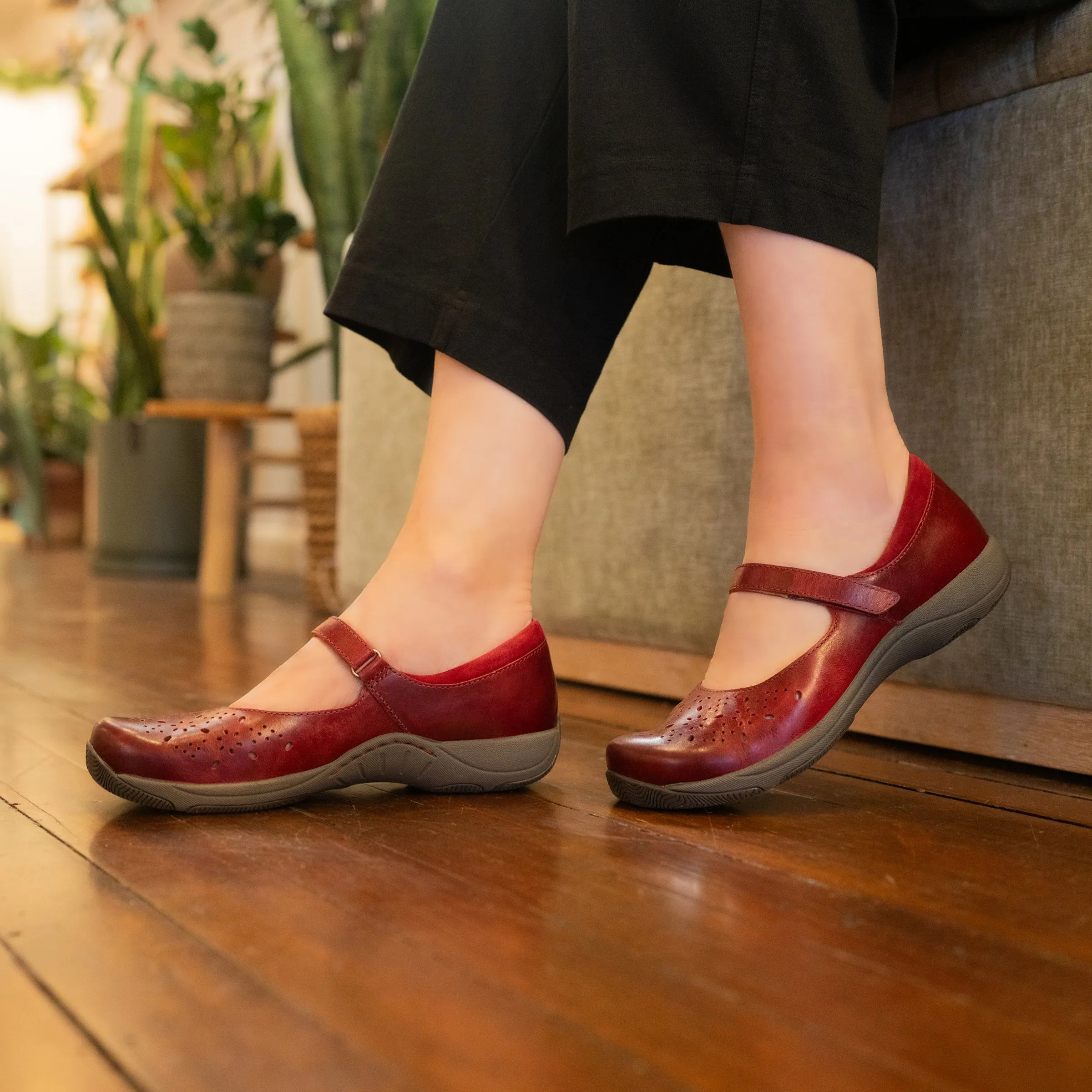 Stacy Wide Red Waxy Burnished sold by Dansko product image thumbnail 5