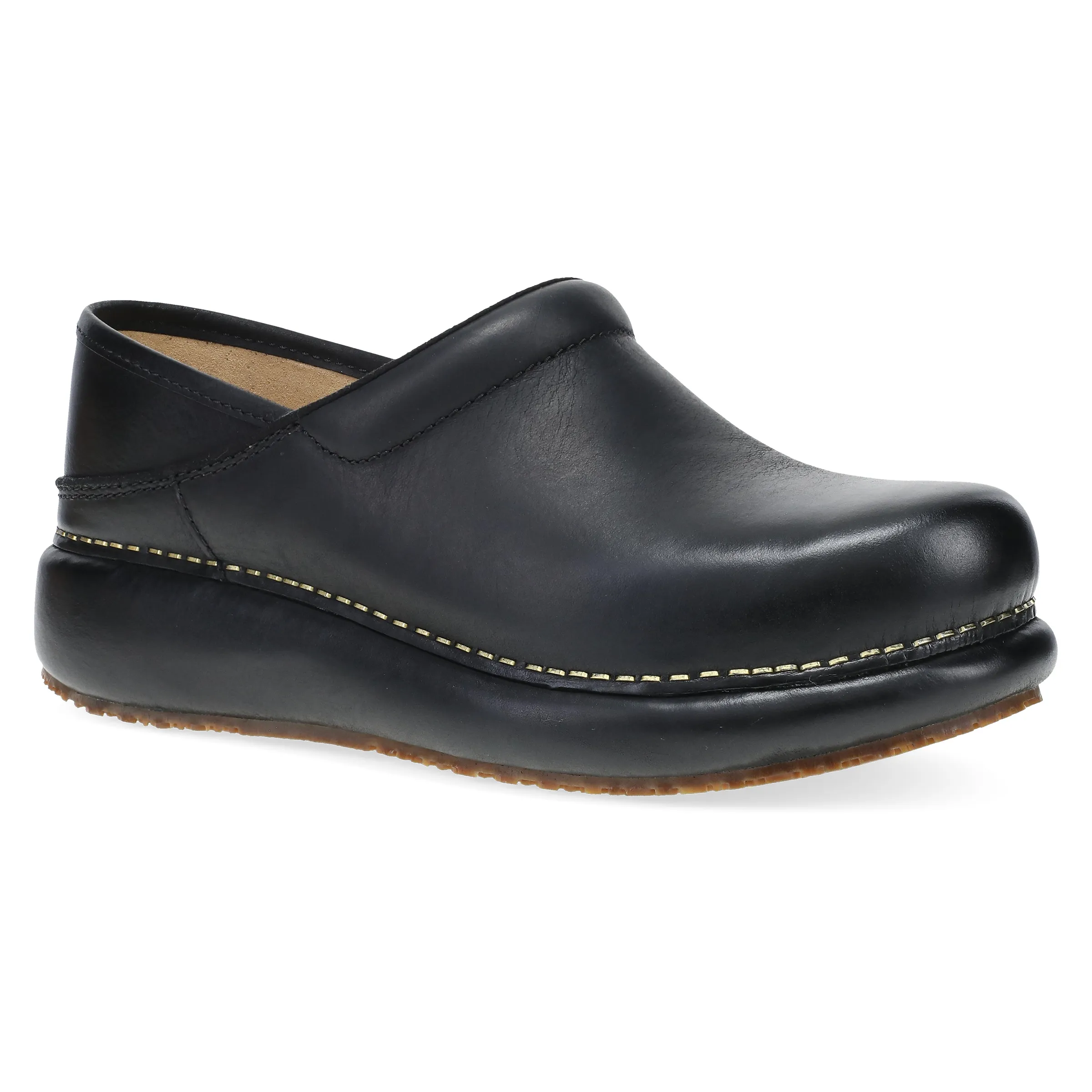 Platform Pro Black Burnished Nubuck sold by Dansko