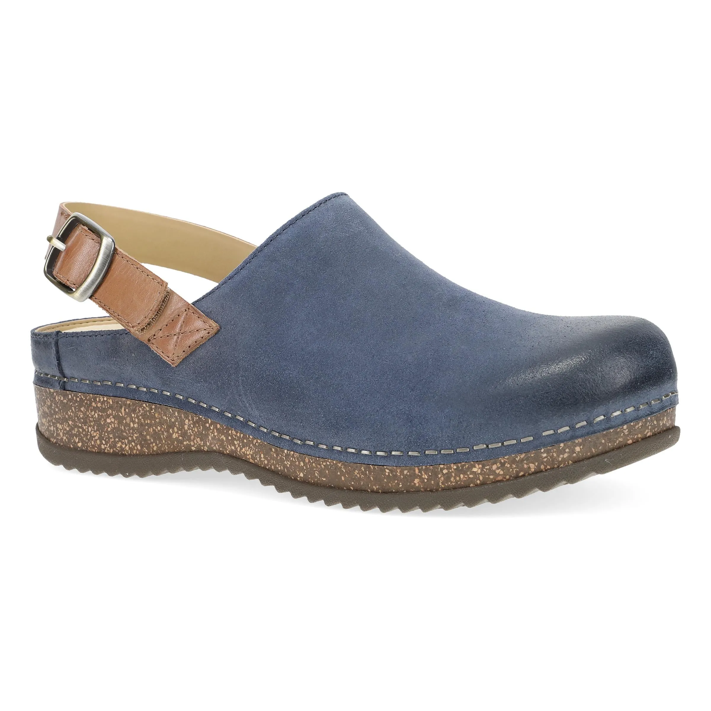 Merrin Blue Burnished Suede sold by Dansko