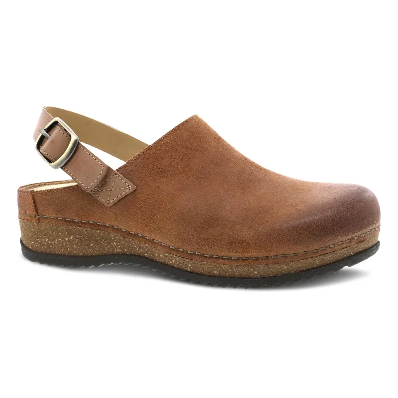 Merrin Tan Burnished Suede made by Dansko