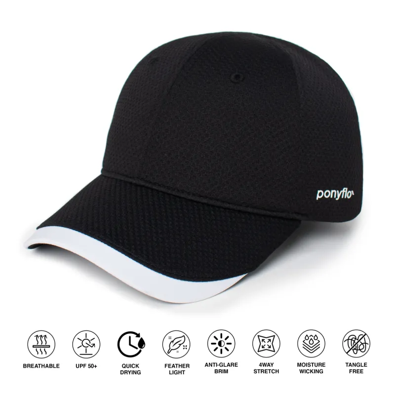 Bri High Breathability Performance Ponyflo® Cap sold by David and Young