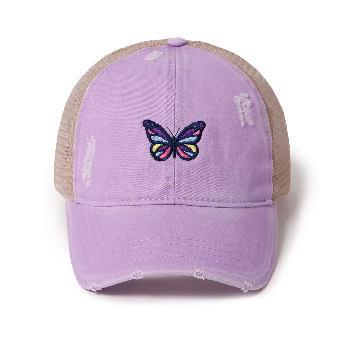 Butterfly Ponyflo® Mesh Back Baseball Cap sold by David and Young product image thumbnail 3