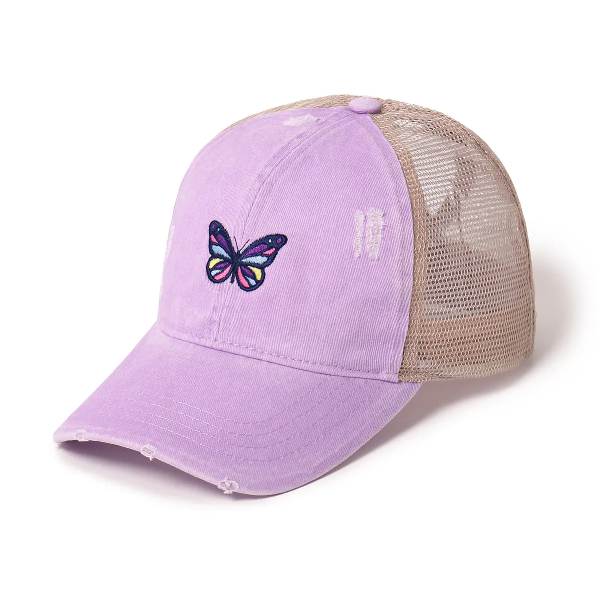 Butterfly Ponyflo® Mesh Back Baseball Cap sold by David and Young