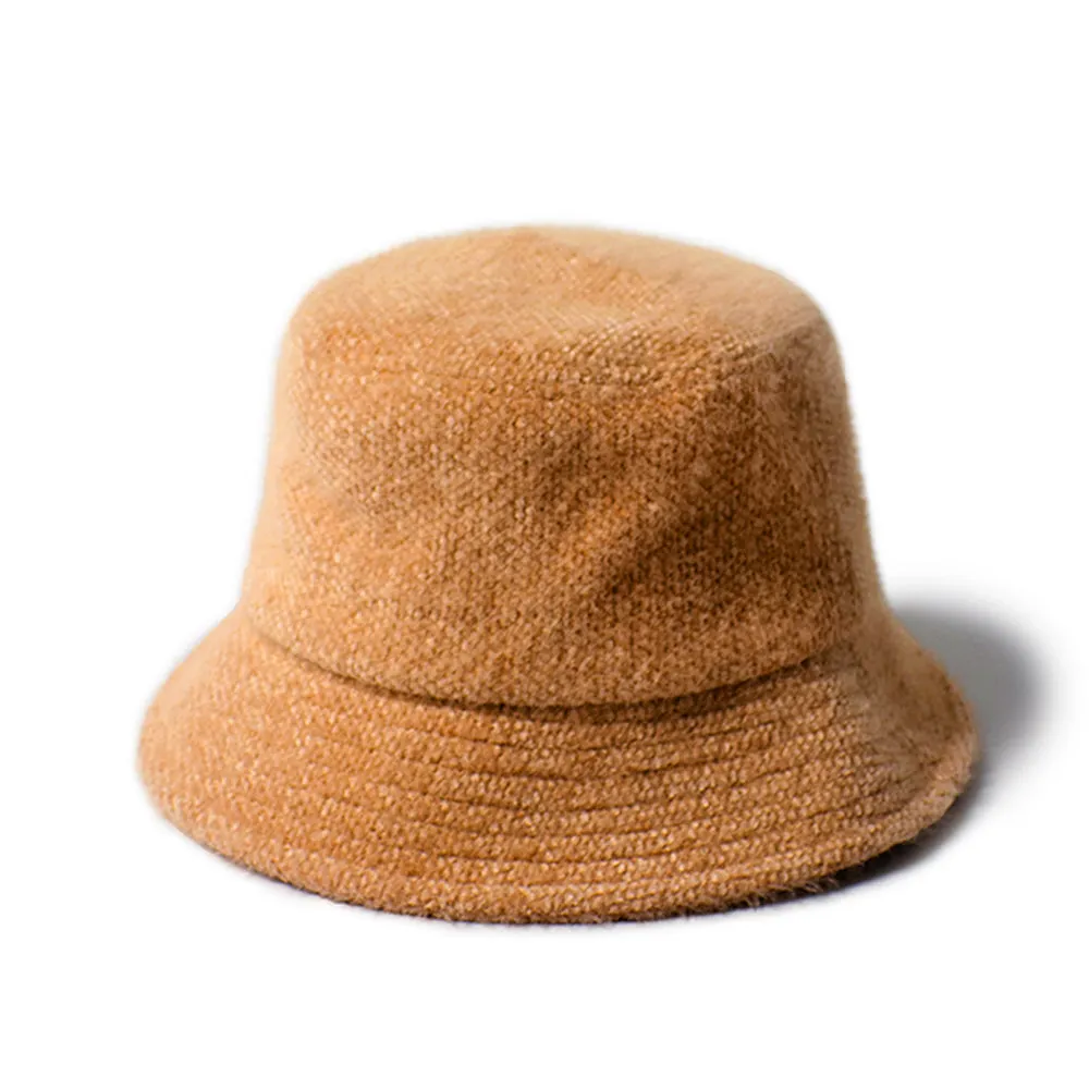 SUPER SOFT FEATHER YARN BUCKET HAT-FWBU3197 sold by David and Young