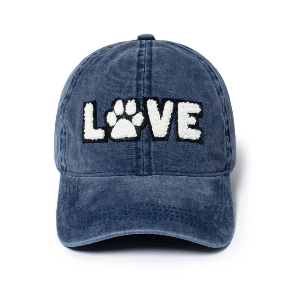 Love Chenille Patch Cap with Paw sold by David and Young product image thumbnail 3