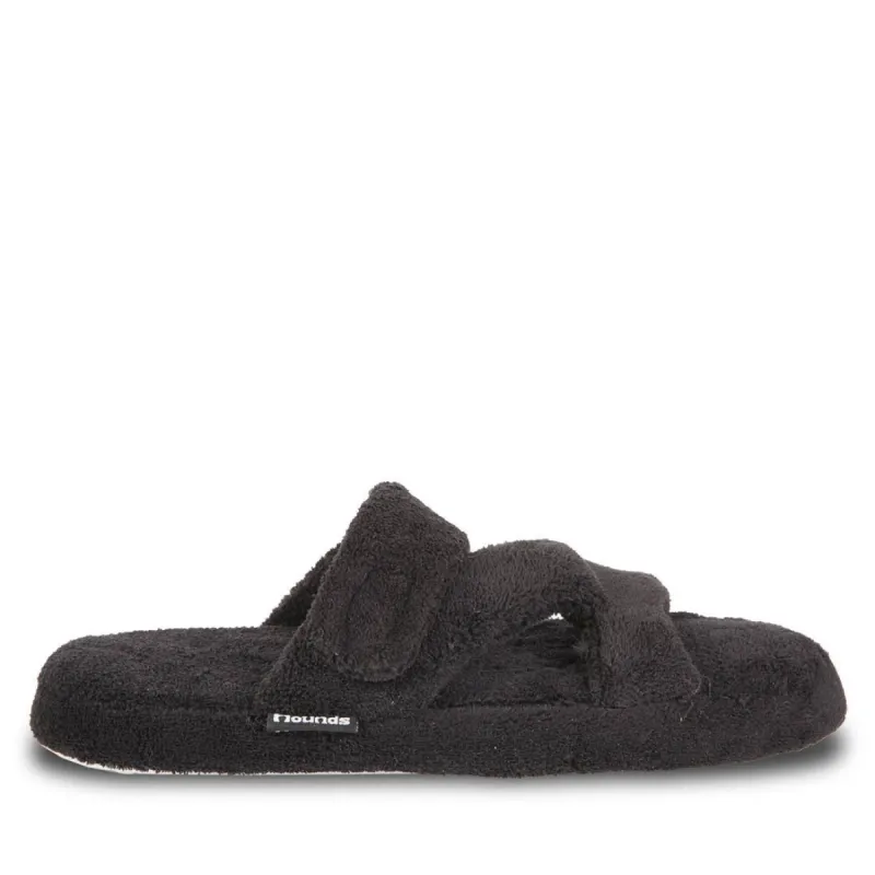 Hounds Women's Fluffy Z Slippers - Black sold by Dawgs