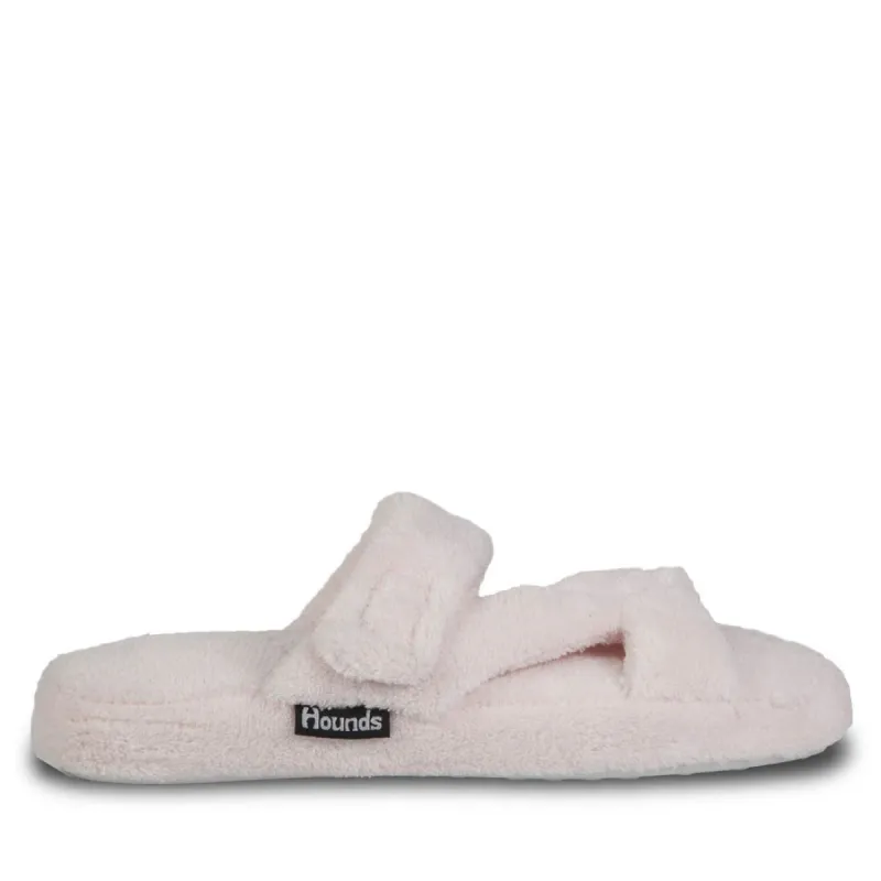 Hounds Women's Fluffy Z Slippers - Soft Pink sold by Dawgs