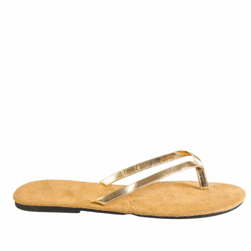 Hounds Women's Bendable Flip Flops - Gold sold by Dawgs