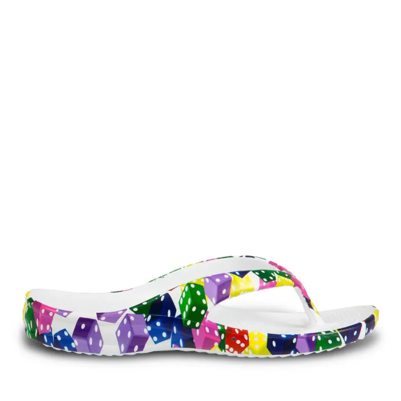 Women's Flip Flops - Dice sold by Dawgs