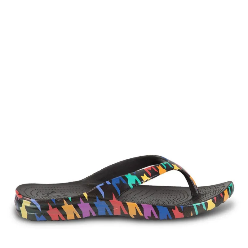 Men's Loudmouth Flip Flops - Razzle Dazzle Black sold by Dawgs