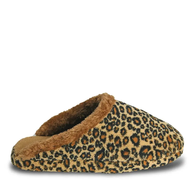Women's Foam Slide Scuffs - Leopard sold by Dawgs