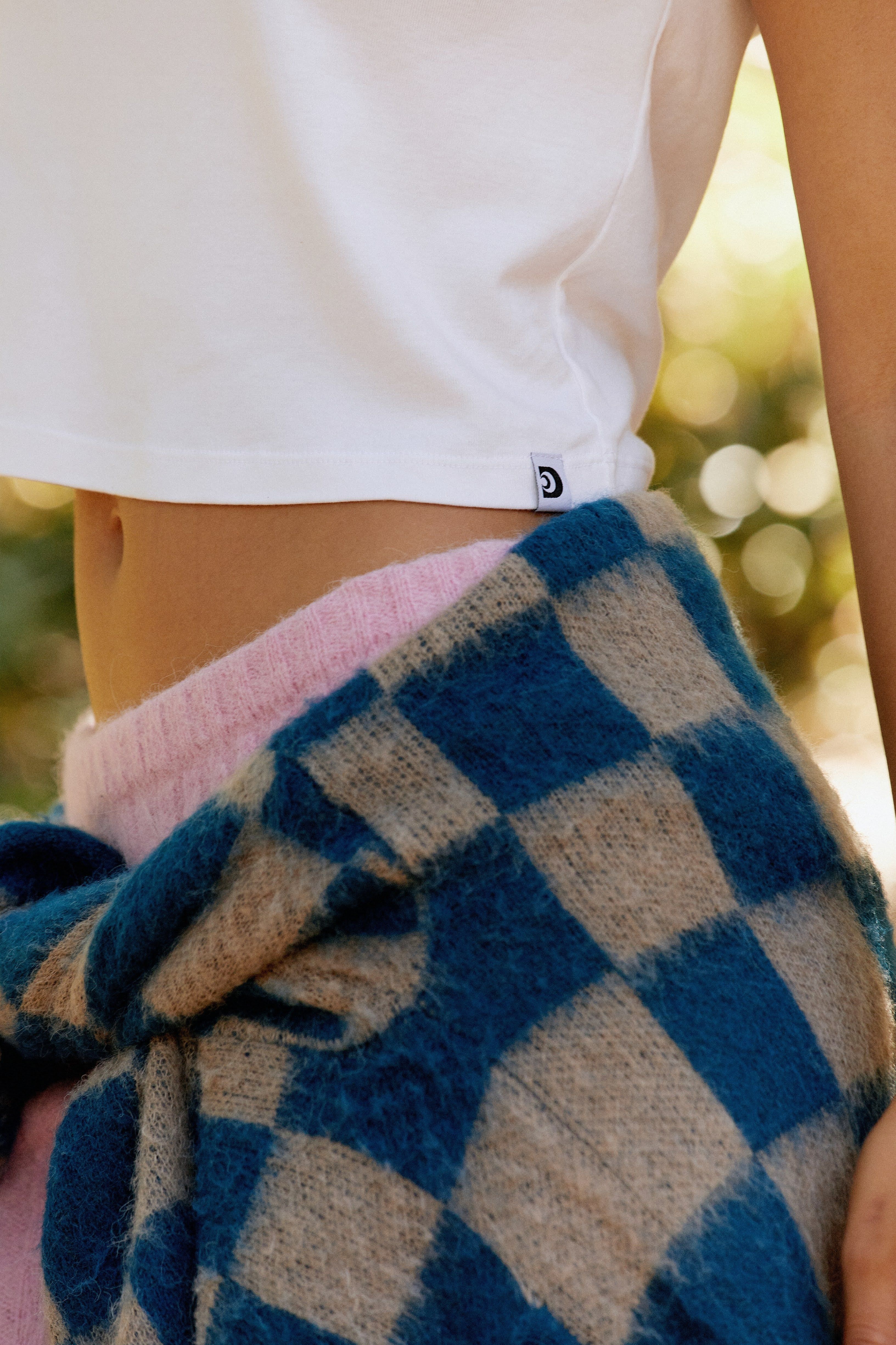 Solid Shrunken Tee in Bleached White sold by Daydreamer product image thumbnail 4