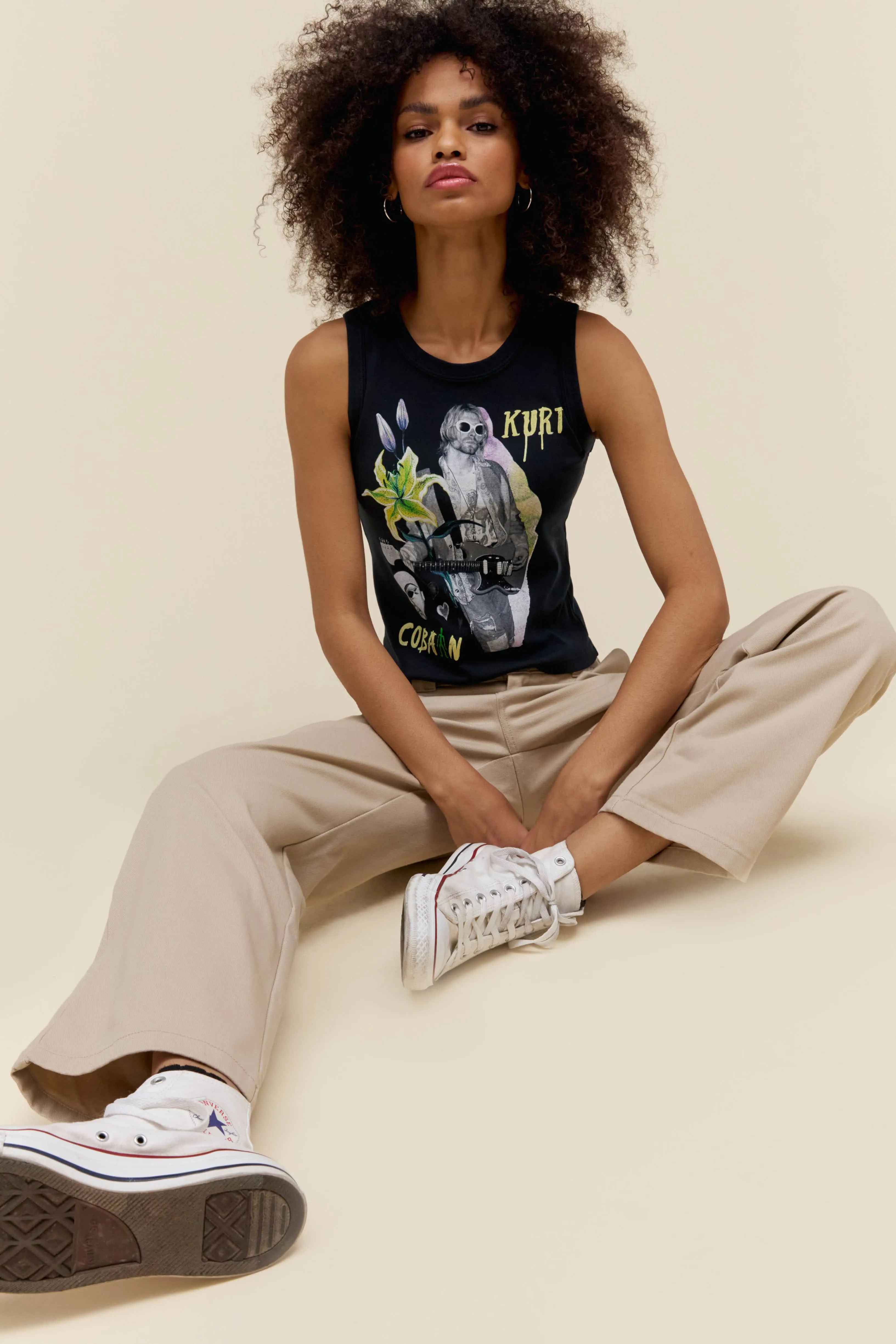 Kurt Cobain Lily Roth Shrunken Tank sold by Daydreamer