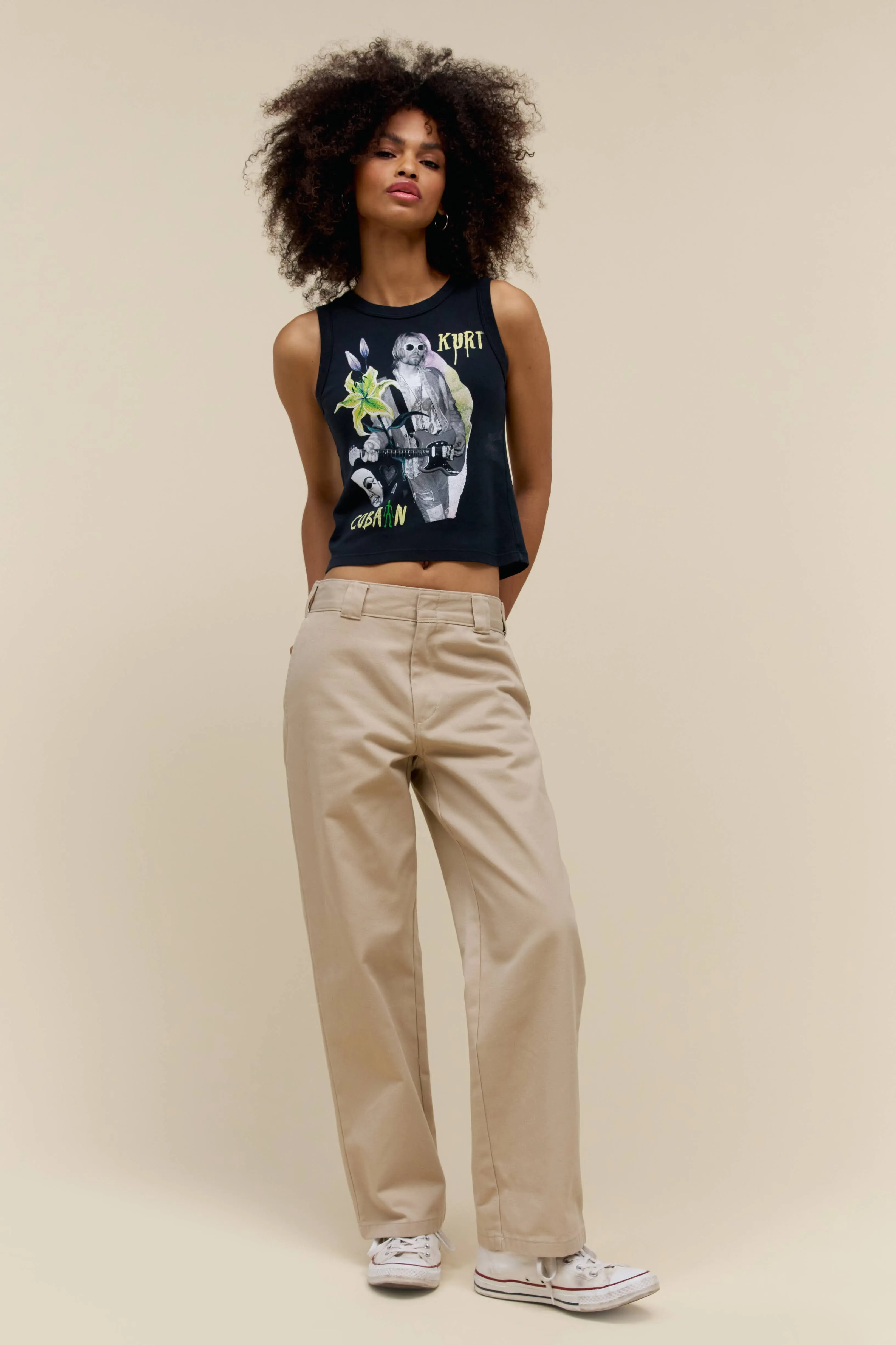 Kurt Cobain Lily Roth Shrunken Tank sold by Daydreamer product image thumbnail 3