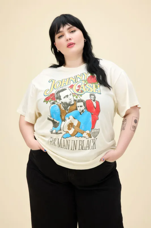 Johnny Cash A Man Comes Around Boyfriend Tee ES sold by Daydreamer