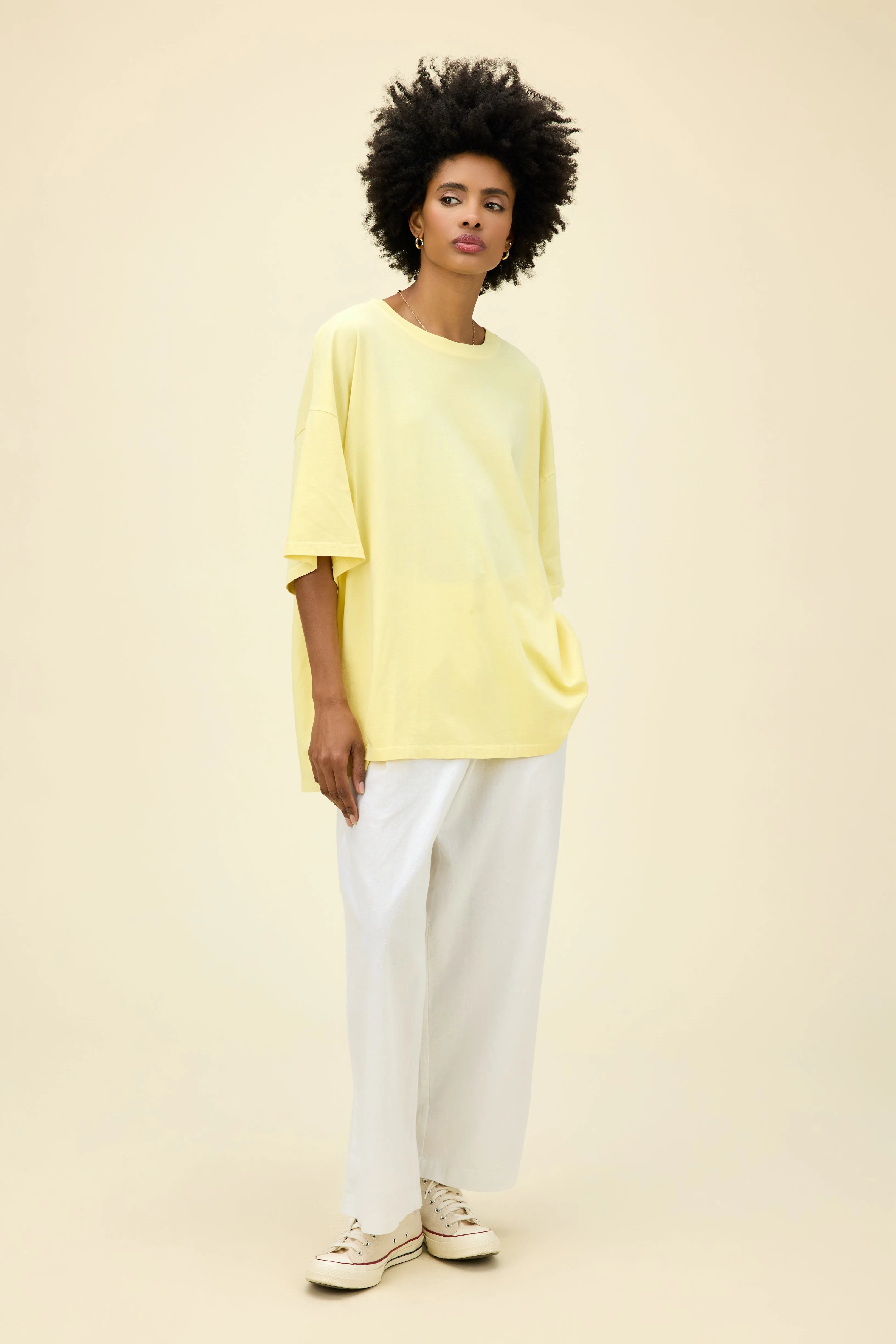 Solid OS Tee in Yellow Mist sold by Daydreamer product image thumbnail 3