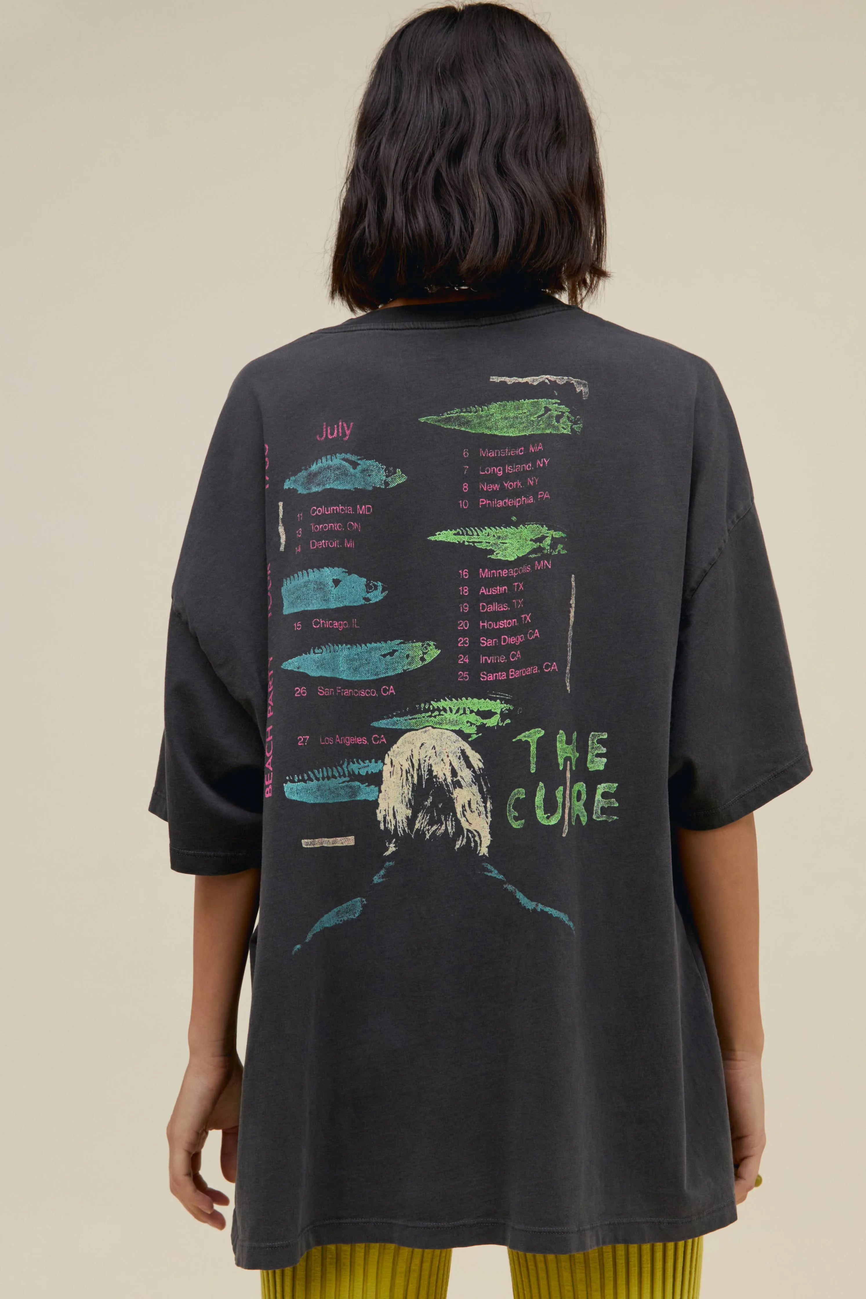The Cure Beach Party Tour OS Tee sold by Daydreamer product image thumbnail 2