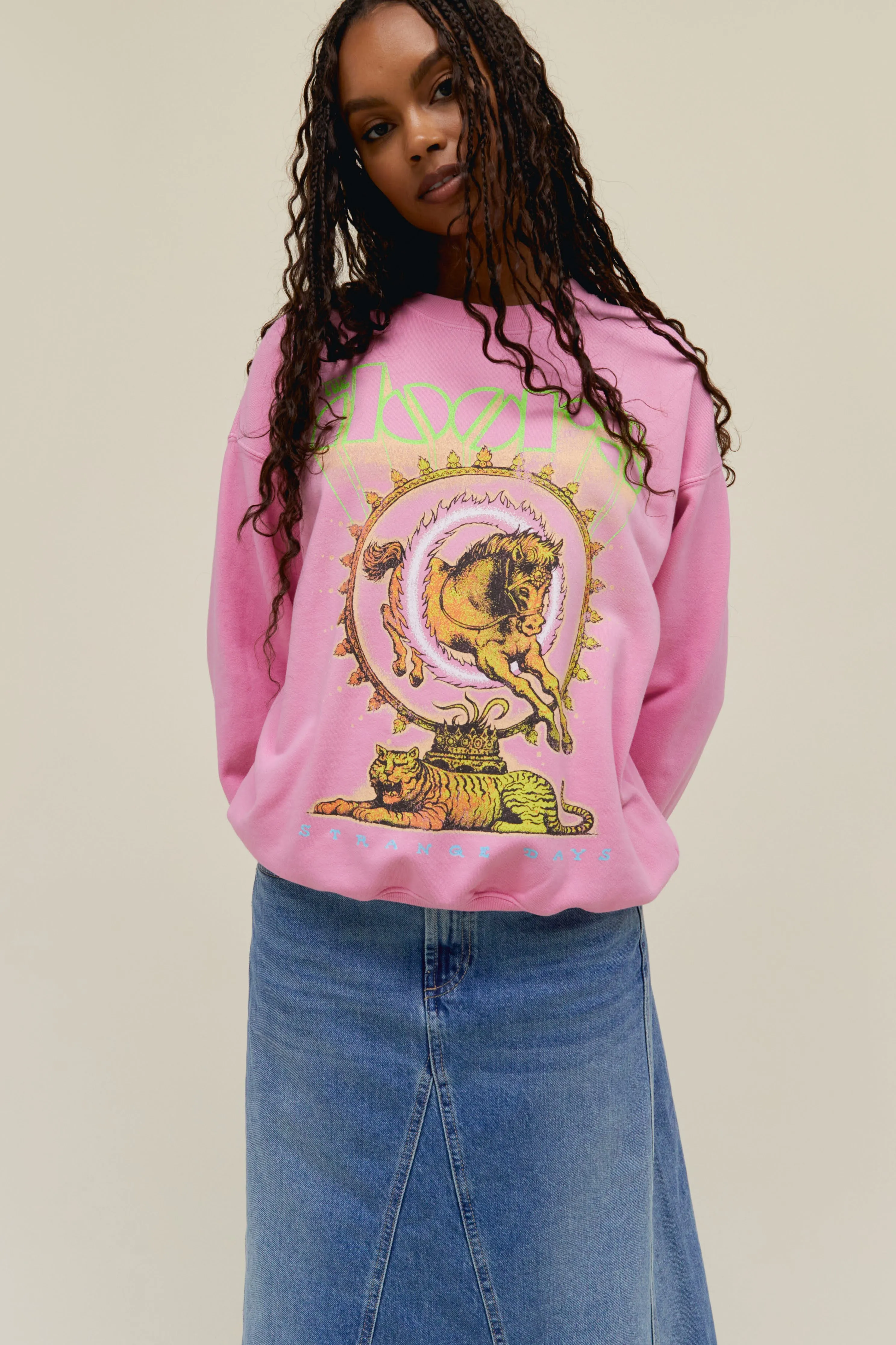 The Doors Strange Days BF Sweatshirt sold by Daydreamer product image thumbnail 4