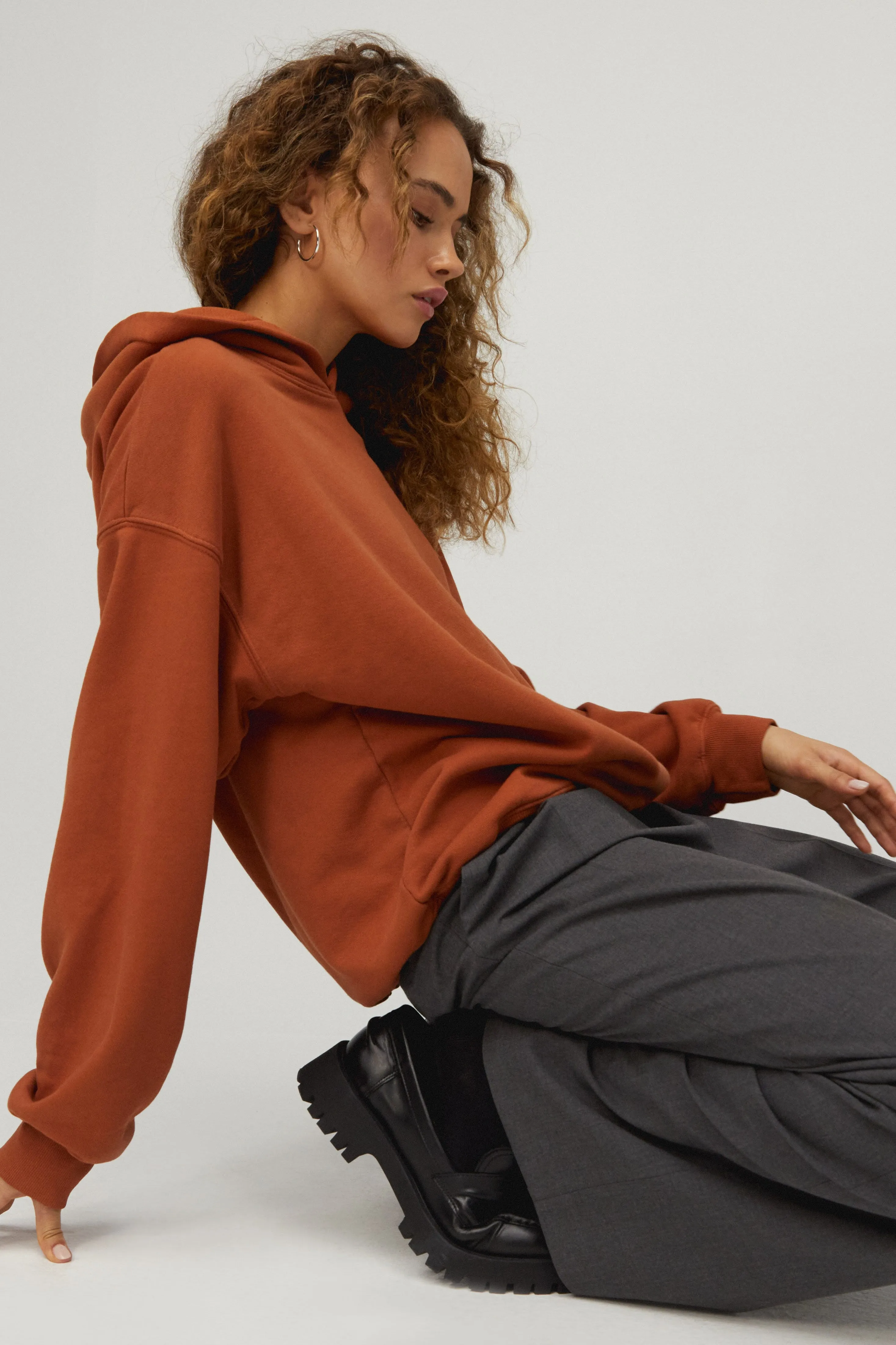 Solid Boyfriend Hoodie sold by Daydreamer product image thumbnail 5