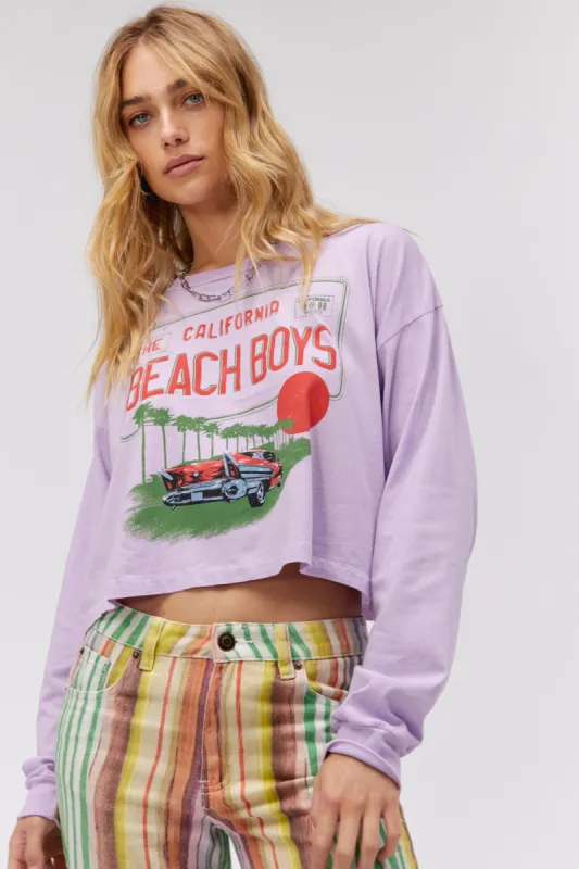 The Beach Boys License Plate Crop LS Merch in Lavender Bloom sold by Daydreamer