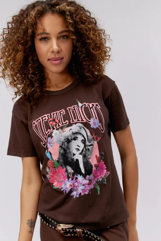 Stevie Nicks Flower Collage Ringer Tee sold by Daydreamer