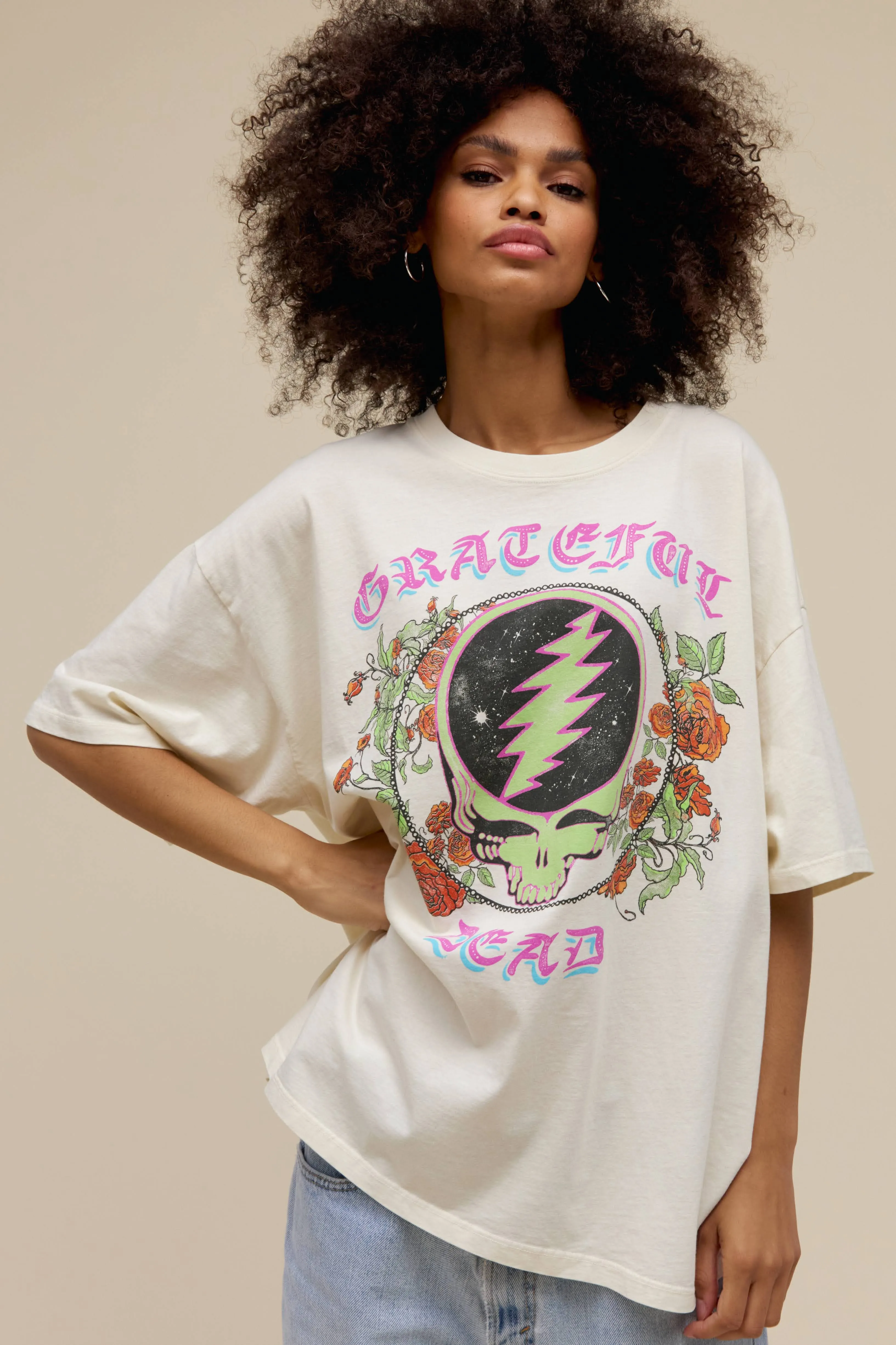 Grateful Dead Steal Your Face OS Tee sold by Daydreamer