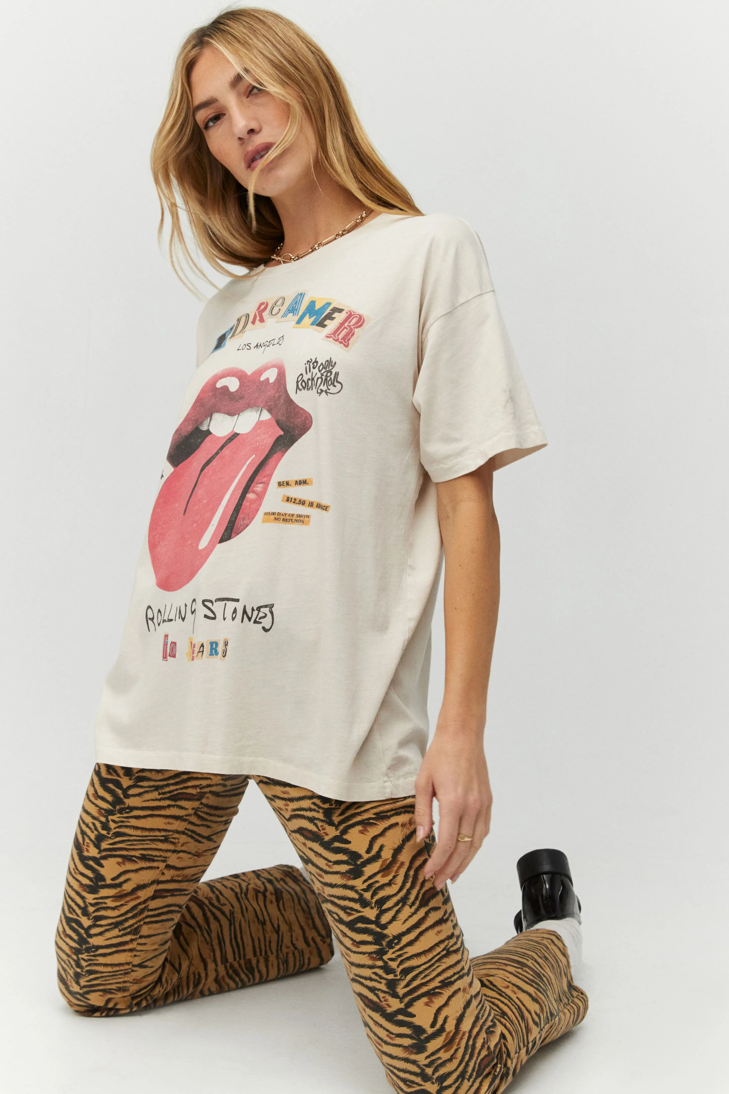 Rolling Stones X Daydreamer Merch Tee sold by Daydreamer product image thumbnail 5