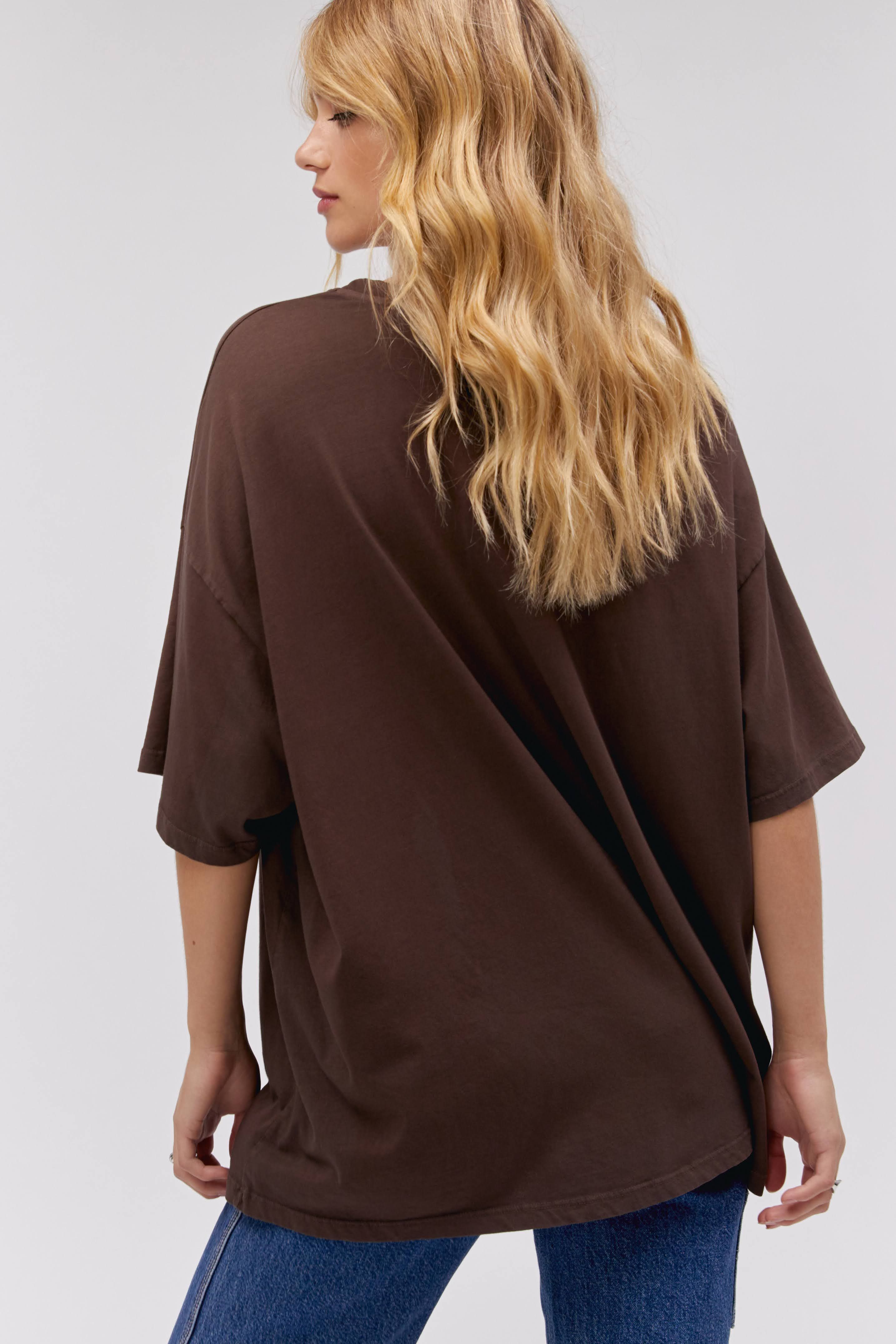 Janis Joplin Floral Peacock OS Tee sold by Daydreamer product image thumbnail 4