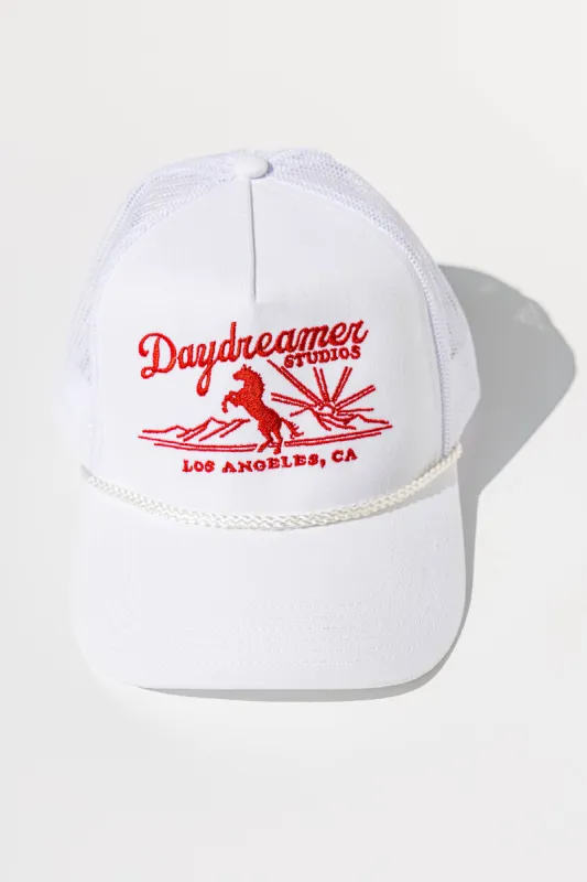 Daydreamer Studios Trucker Hat in White sold by Daydreamer