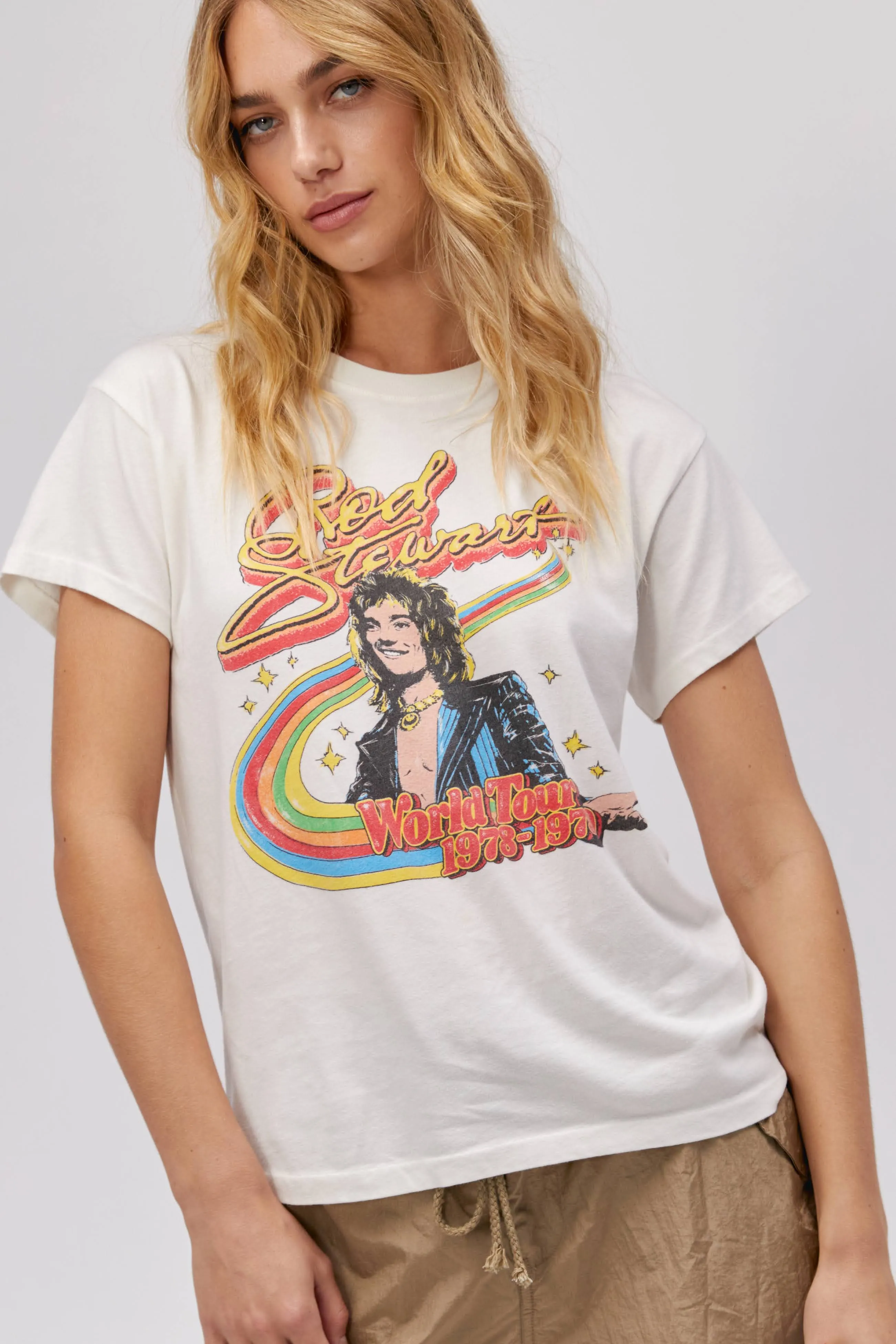 Rod Stewart Rainbow Tour Tee sold by Daydreamer