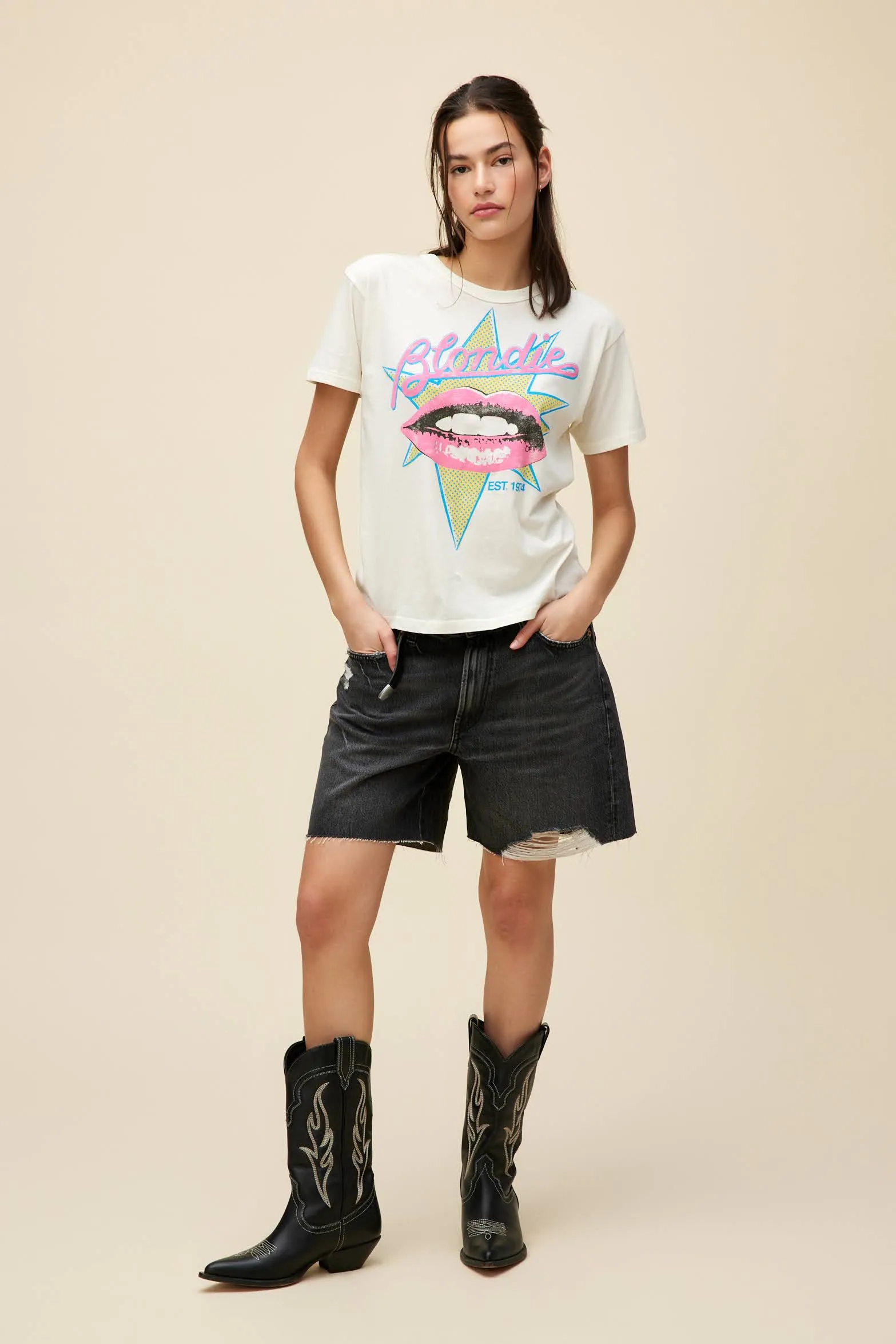 Blondie Est. 1974 Ringer Tee sold by Daydreamer product image thumbnail 4