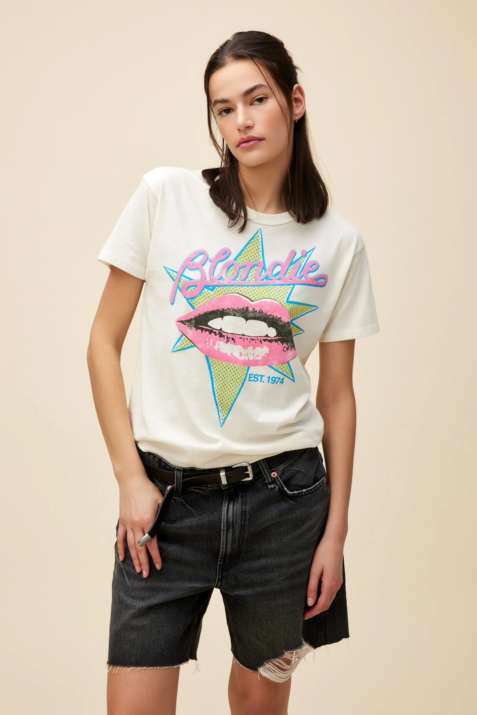 Blondie Est. 1974 Ringer Tee sold by Daydreamer