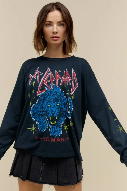 Def Leppard Pyromania Merch Long Sleeve sold by Daydreamer